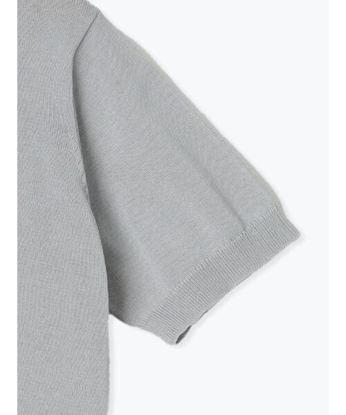 Samansa Mos2 blue（サマンサモスモスブルー）の「◎ジャカードロゴニットプルオーバー（ニット/セーター・レディース・オフホワイト/グレー/ネイビー・F）」の5枚目の写真