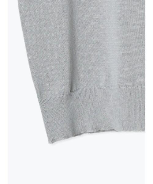 Samansa Mos2 blue（サマンサモスモスブルー）の「◎ジャカードロゴニットプルオーバー（ニット/セーター・レディース・オフホワイト/グレー/ネイビー・F）」の6枚目の写真