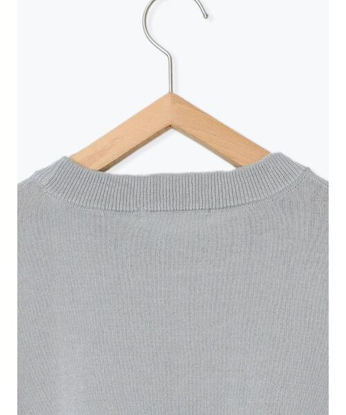 Samansa Mos2 blue（サマンサモスモスブルー）の「◎ジャカードロゴニットプルオーバー（ニット/セーター・レディース・オフホワイト/グレー/ネイビー・F）」の7枚目の写真