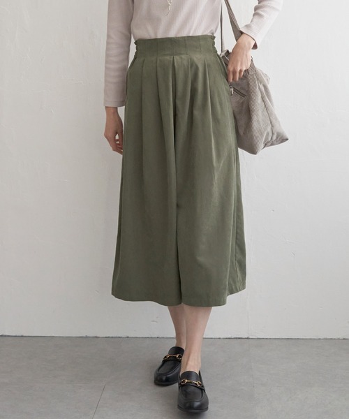 ikka(イッカ)の「【雑誌InRed11月号掲載】タックスカーチョ(その他パンツ・レディース・マスタード/ネイビー/ベージュ/ブラック/オリーブ・S/M/L)」の22枚目の写真