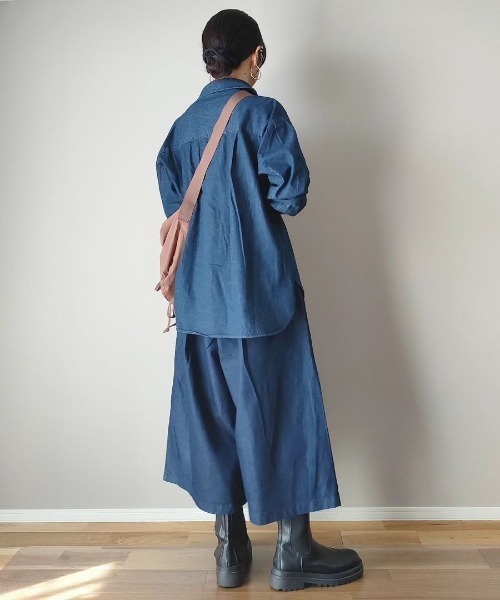 ikka(イッカ)の「【雑誌InRed11月号掲載】タックスカーチョ(その他パンツ・レディース・マスタード/ネイビー/ベージュ/ブラック/オリーブ・S/M/L)」の11枚目の写真