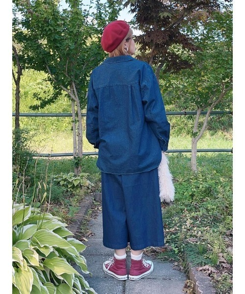 ikka(イッカ)の「【雑誌InRed11月号掲載】タックスカーチョ(その他パンツ・レディース・マスタード/ネイビー/ベージュ/ブラック/オリーブ・S/M/L)」の12枚目の写真