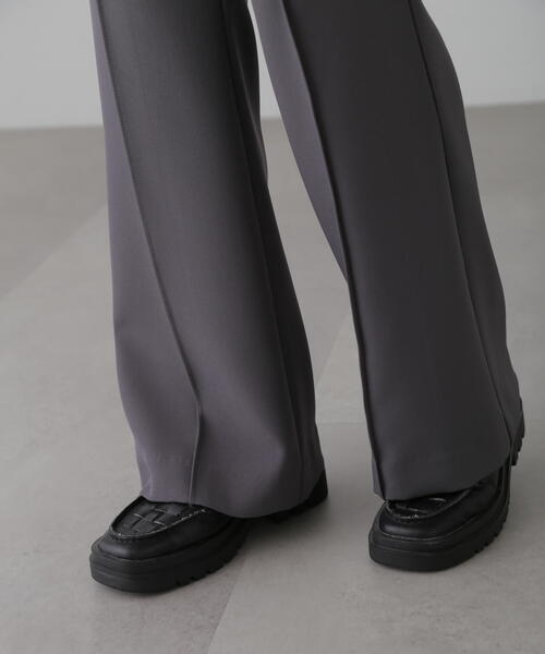 【la.f...】HAUTEC✴︎センタープレスパンツ✴︎ネイビー✴︎美品 la.fのパンツの商品一覧|レディースファッション通販のJ