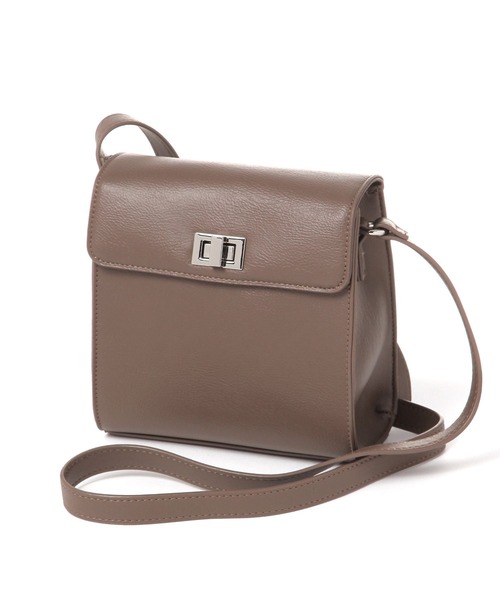 LAKOLE（ラコレ）の「フェイクレザーメタルスクエアミニショルダー / 140066（ショルダーバッグ・メンズ・サンドグレー/ブラック・FREE）」の6枚目の写真