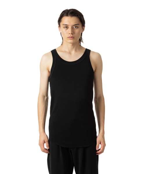 ATTACHMENT（アタッチメント）の「100/3 コットン リブタンクトップ / 100/3 CO RIB TANK TOP（タンクトップ・メンズ・ホワイト/グレー/ブラック・1/2/3/4）」の3枚目の写真