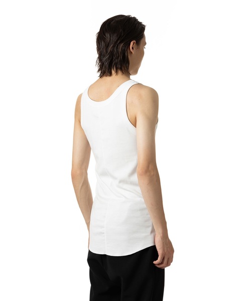 ATTACHMENT（アタッチメント）の「100/3 コットン リブタンクトップ / 100/3 CO RIB TANK TOP（タンクトップ・メンズ・ホワイト/グレー/ブラック・1/2/3/4）」の5枚目の写真
