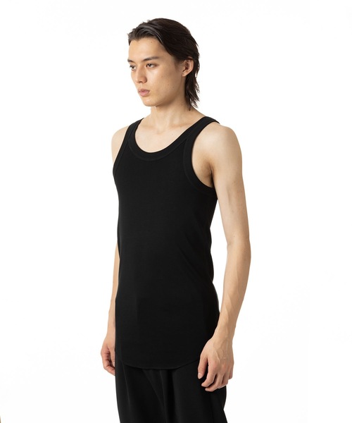 ATTACHMENT（アタッチメント）の「100/3 コットン リブタンクトップ / 100/3 CO RIB TANK TOP（タンクトップ・メンズ・ホワイト/グレー/ブラック・1/2/3/4）」の8枚目の写真