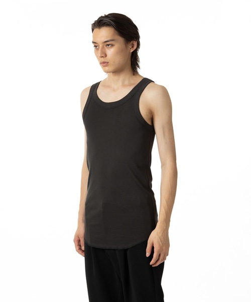ATTACHMENT（アタッチメント）の「100/3 コットン リブタンクトップ / 100/3 CO RIB TANK TOP（タンクトップ・メンズ・ホワイト/グレー/ブラック・1/2/3/4）」の9枚目の写真