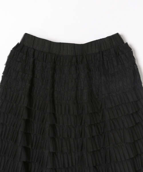 ★新品　ニコアンド　ZIPフリルスカート　てぃら　人気スタッフプロデュース　M★ 新品 ニコアンド てぃら ZIPフリルスカート Mサイズ ブラック