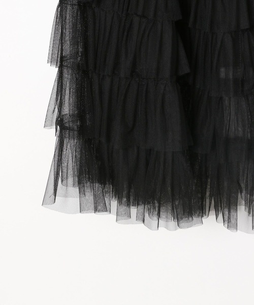 niko and...（ニコアンド）の「[MODE NORM CORE]フリルチュールシアーマキシスカート（スカート・レディース・ブラック/オフホワイト/ブルー・FREE）」の11枚目の写真