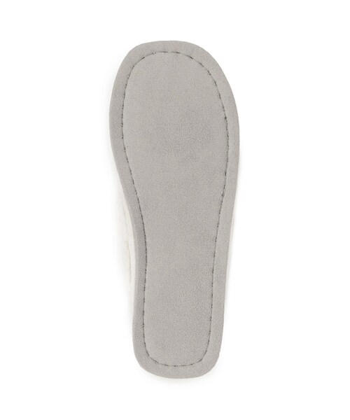 SHOO・LA・RUE（シューラルー）の「◆ねじりクロスフェイクファールームシューズ（ルームシューズ/スリッパ・レディース・グレー/アイボリー/ピンク系・00）」の8枚目の写真