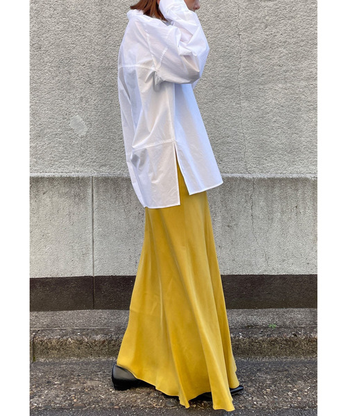 1er Arrondissement（プルミエアロンディスモン）の「【新色登場】キュプラフィブリルマーメイドスカート（スカート・レディース・マスタード/ブラウン系その他5・36/38）」の22枚目の写真