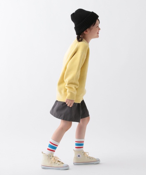 BAYFLOW（ベイフロー）の「【おうちで洗える♪】Finedaysカラーニット(KIDS)（ニット/セーター・キッズ・パープル/イエロー/グリーン/ピンク・110cm/120cm/130cm/140cm/150cm）」の7枚目の写真
