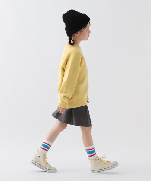 BAYFLOW（ベイフロー）の「【おうちで洗える♪】Finedaysカラーニット(KIDS)（ニット/セーター・キッズ・パープル/イエロー/グリーン/ピンク・110cm/120cm/130cm/140cm/150cm）」の8枚目の写真
