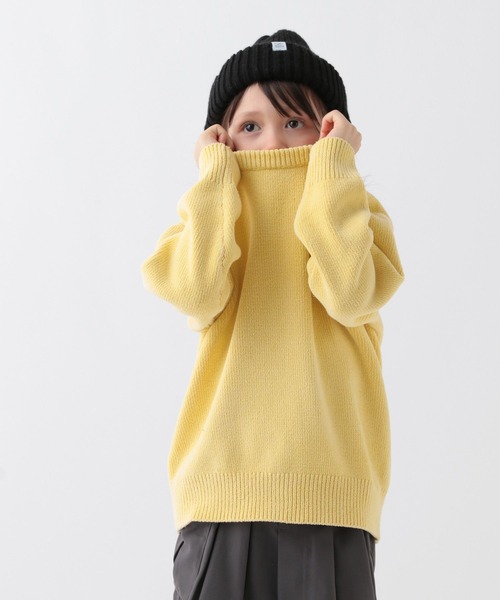 BAYFLOW（ベイフロー）の「【おうちで洗える♪】Finedaysカラーニット(KIDS)（ニット/セーター・キッズ・パープル/イエロー/グリーン/ピンク・110cm/120cm/130cm/140cm/150cm）」の10枚目の写真
