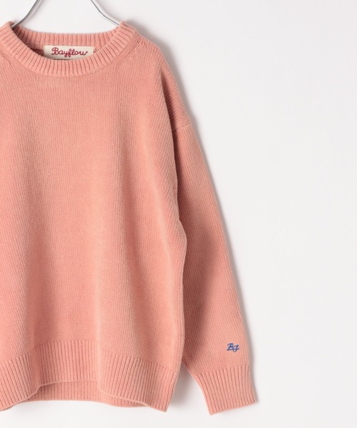 BAYFLOW（ベイフロー）の「【おうちで洗える♪】Finedaysカラーニット(KIDS)（ニット/セーター・キッズ・パープル/イエロー/グリーン/ピンク・110cm/120cm/130cm/140cm/150cm）」の20枚目の写真