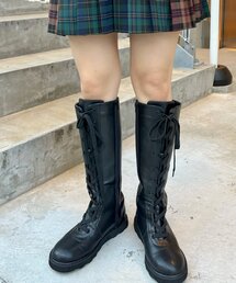 WHO'S WHO gallery | レースアップロングブーツ(ブーツ)