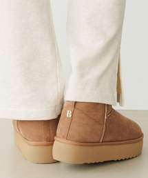 BAYFLOW | [軽量!!抗菌消臭・撥水加工付き]フェイクムートンブーツ(ブーツ)