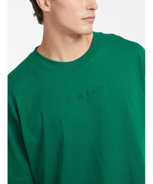 GUESS JEANS(ゲスジーンズ)の「GUESS JEANS Embroidered Logo Tee 半袖 ロゴTシャツ(Tシャツ/カットソー・メンズ・ブラック/ホワイト/グリーン・X-SMALL/LARGE/MEDIUM/SMALL/X-LARGE)」の21枚目の写真