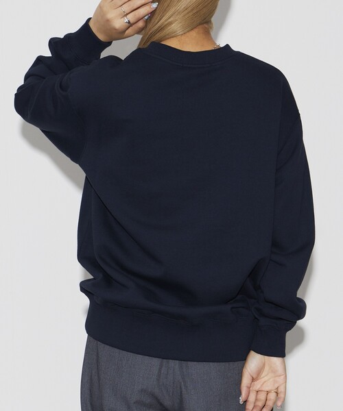 Firsthand（ファーストハンド）の「Firsthand/ファーストハンド オーガニックコットンマルチリボンプリントスウェット（スウェット・レディース・チャコールグレー/オートミール/ネイビー・FREE）」の13枚目の写真