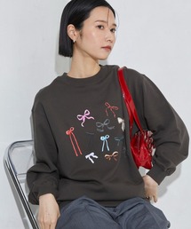 Firsthand | Firsthand/ファーストハンド オーガニックコットンマルチリボンプリントスウェット(スウェット)