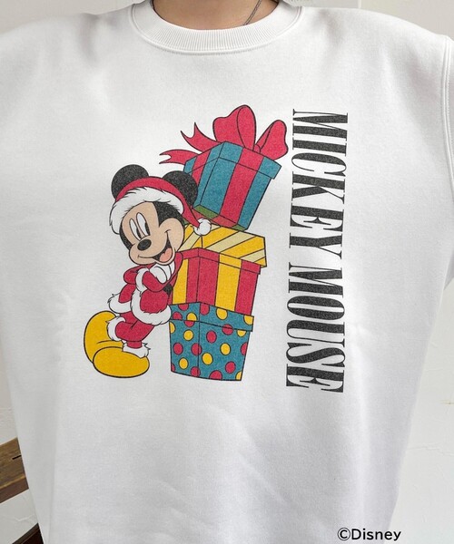 [100cm] Mickeyキョロキョロ♡クリスマススウェット 100cm] Mickeyキョロキョロ♡クリスマススウェット