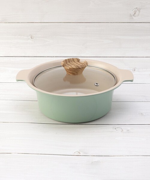 アルモンデ商店 Amazon.co.jp: 和平フレイズ 卓上鍋 18cm 1～2人用 グリーン IH対応