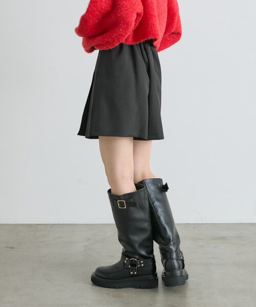 w closet（ダブルクローゼット）の「スリットミニスカパン（スカート・レディース・ベージュ/ブラウン/ブラック・FREE）」の6枚目の写真