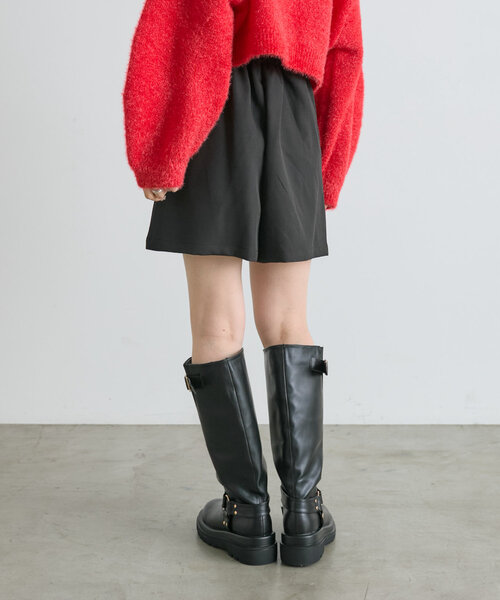 w closet（ダブルクローゼット）の「スリットミニスカパン（スカート・レディース・ベージュ/ブラウン/ブラック・FREE）」の7枚目の写真