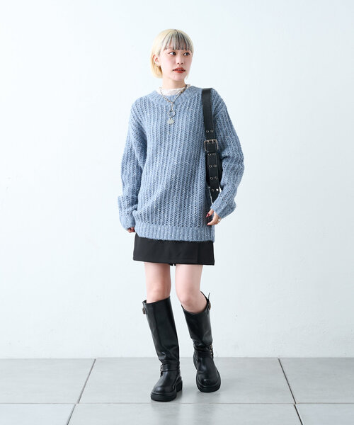 w closet（ダブルクローゼット）の「スリットミニスカパン（スカート・レディース・ベージュ/ブラウン/ブラック・FREE）」の11枚目の写真