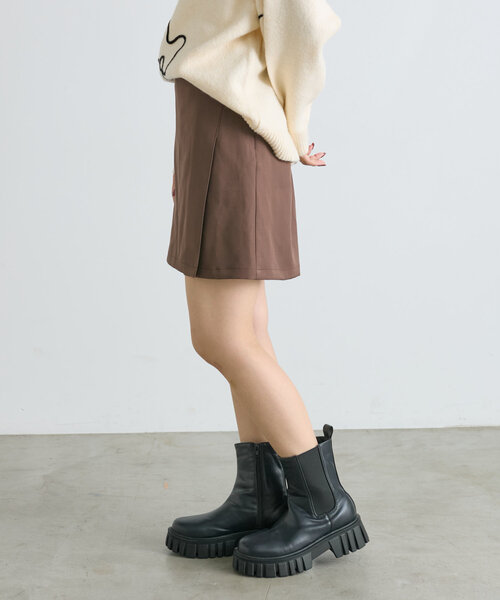 w closet（ダブルクローゼット）の「スリットミニスカパン（スカート・レディース・ベージュ/ブラウン/ブラック・FREE）」の14枚目の写真