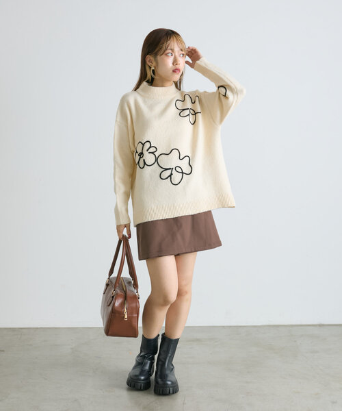 w closet（ダブルクローゼット）の「スリットミニスカパン（スカート・レディース・ベージュ/ブラウン/ブラック・FREE）」の16枚目の写真