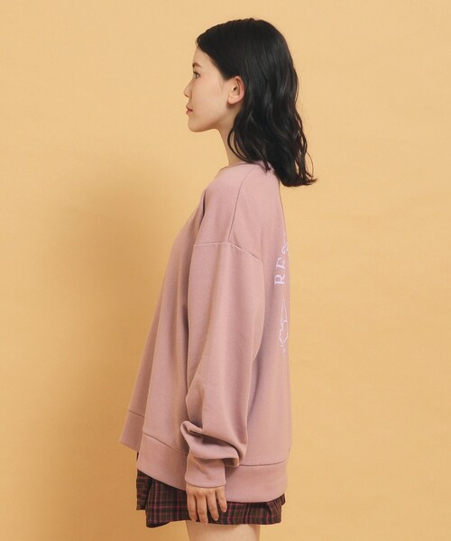 PINK-latte（ピンクラテ）の「◆秋冬マストアイテム クマ裏毛スウェット（Tシャツ/カットソー・キッズ・サンドベージュ/カーキ系3/チャコールグレー/アイボリー・13/14/15 /16）」の6枚目の写真
