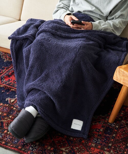FREAK'S STORE（フリークスストア）の「フリースブランケット M（ブランケット・メンズ・ネイビー/ベージュ/グレー・ONE SIZE）」の8枚目の写真