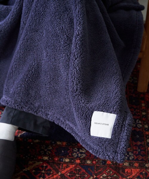 FREAK'S STORE（フリークスストア）の「フリースブランケット M（ブランケット・メンズ・ネイビー/ベージュ/グレー・ONE SIZE）」の10枚目の写真