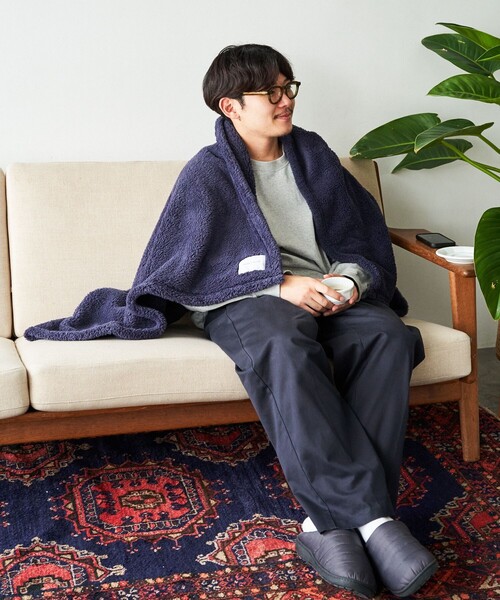 FREAK'S STORE（フリークスストア）の「フリースブランケット M（ブランケット・メンズ・ネイビー/ベージュ/グレー・ONE SIZE）」の11枚目の写真