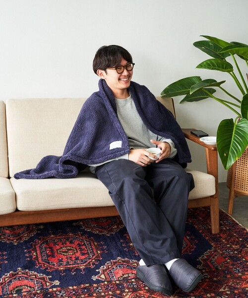 FREAK'S STORE（フリークスストア）の「フリースブランケット M（ブランケット・メンズ・ネイビー/ベージュ/グレー・ONE SIZE）」の12枚目の写真