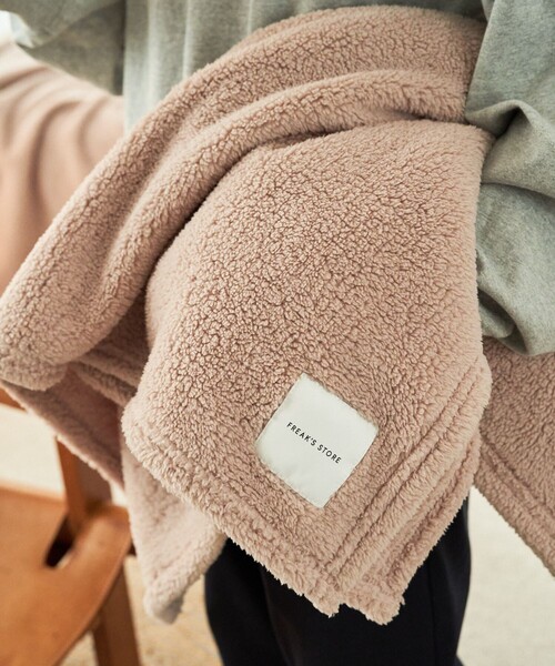 FREAK'S STORE（フリークスストア）の「フリースブランケット M（ブランケット・メンズ・ネイビー/ベージュ/グレー・ONE SIZE）」の17枚目の写真