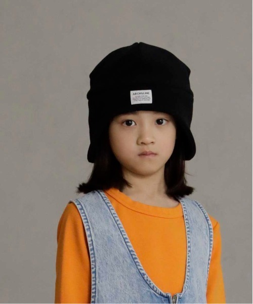 ARCH & LINE（アーチアンドライン）の「Re:FLEECE SKIER FLEECE CAP（ニットキャップ/ビーニー・キッズ・ブラック/ミント/グレー・57/54/48/60）」の7枚目の写真