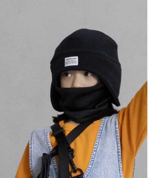 ARCH & LINE（アーチアンドライン）の「Re:FLEECE SKIER FLEECE CAP（ニットキャップ/ビーニー・キッズ・ブラック/ミント/グレー・57/54/48/60）」の8枚目の写真