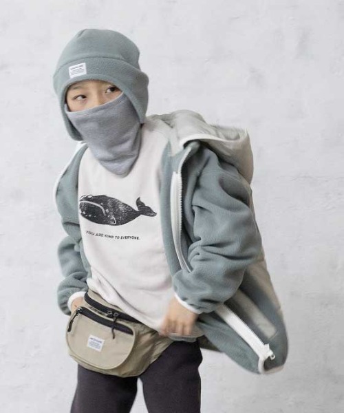 ARCH & LINE（アーチアンドライン）の「Re:FLEECE SKIER FLEECE CAP（ニットキャップ/ビーニー・キッズ・ブラック/ミント/グレー・57/54/48/60）」の20枚目の写真