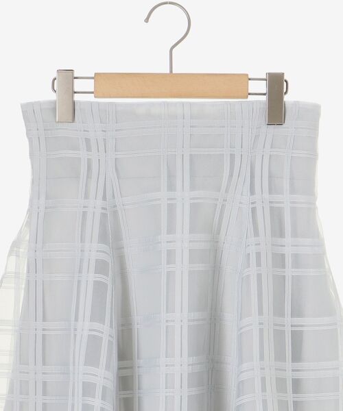 MAJESTIC LEGON（マジェスティックレゴン）の「バックレースアップチェックミニスカート（スカート・レディース・ライトグレー/ブラック・MEDIUM）」の5枚目の写真