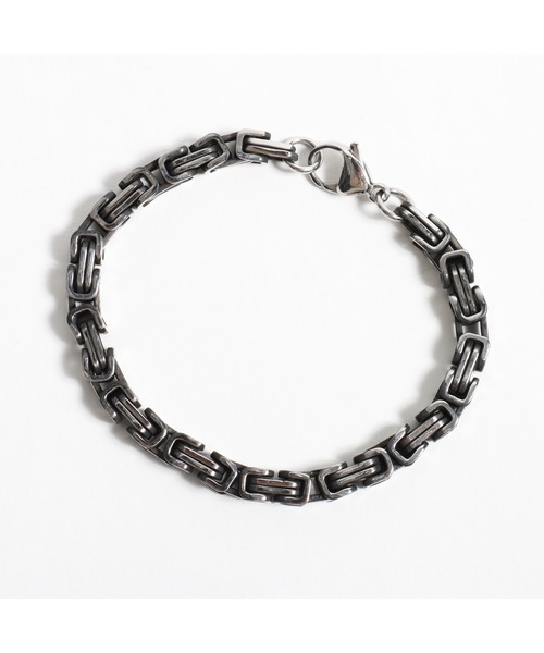 ANCHOR（アンカー）の「チェーンブレスレット コンビスクエア スモーク（ブレスレット・メンズ・シルバー・FREE）」の2枚目の写真