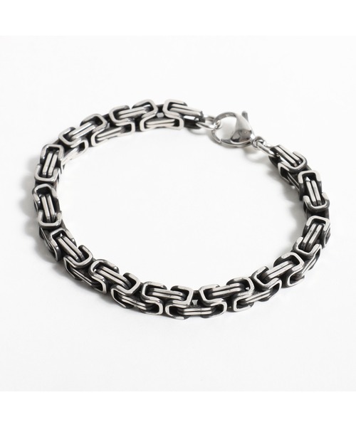 ANCHOR（アンカー）の「チェーンブレスレット コンビスクエア スモーク（ブレスレット・メンズ・シルバー・FREE）」の3枚目の写真