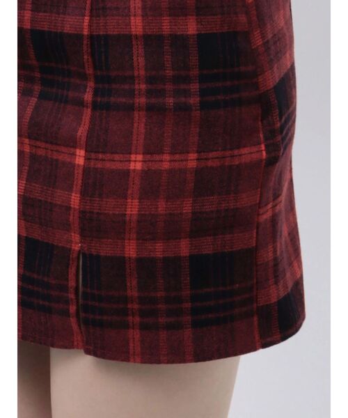 EVRIS（エヴリス）の「チェックミニワンピース（ワンピース・レディース・ブラック/レッド・FREE）」の20枚目の写真