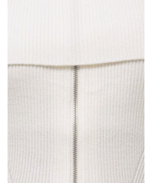 MERCURYDUO（マーキュリーデュオ）の「2WAYオフショルZIPロングスリーブニット（ニット/セーター・レディース・ダークブラウン/レッド/ブラック/アイボリー・FREE）」の20枚目の写真