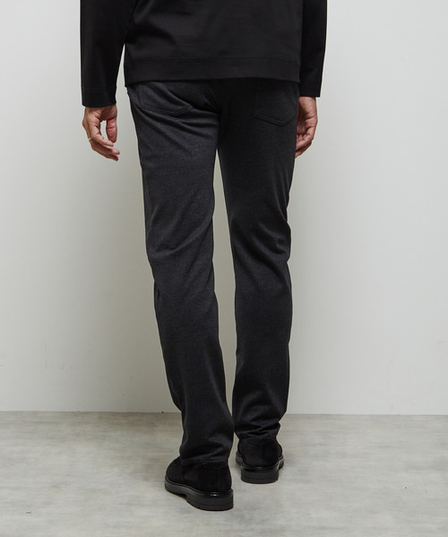 MEN'S MELROSE（メンズメルローズ）の「プリントテックジャージスリムテーパード5ポケットパンツ(セットアップ可)（その他パンツ・メンズ・ネイビー/ベージュ/ブラウン/チャコールグレー・2/3/4/5）」の12枚目の写真