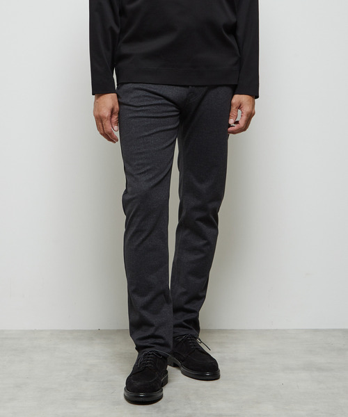 MEN'S MELROSE（メンズメルローズ）の「プリントテックジャージスリムテーパード5ポケットパンツ(セットアップ可)（その他パンツ・メンズ・ネイビー/ベージュ/ブラウン/チャコールグレー・2/3/4/5）」の14枚目の写真