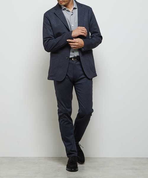 プリントテックジャージスリムテーパード5ポケットパンツ(セットアップ