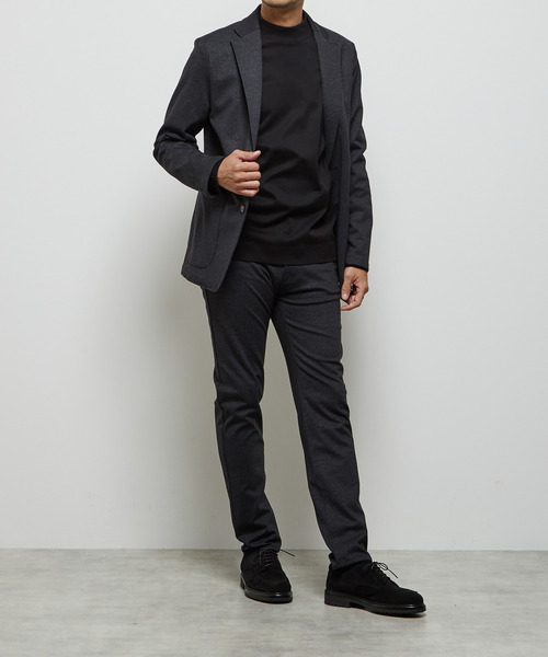 MEN'S MELROSE（メンズメルローズ）の「プリントテックジャージスリムテーパード5ポケットパンツ(セットアップ可)（その他パンツ・メンズ・ネイビー/ベージュ/ブラウン/チャコールグレー・2/3/4/5）」の6枚目の写真